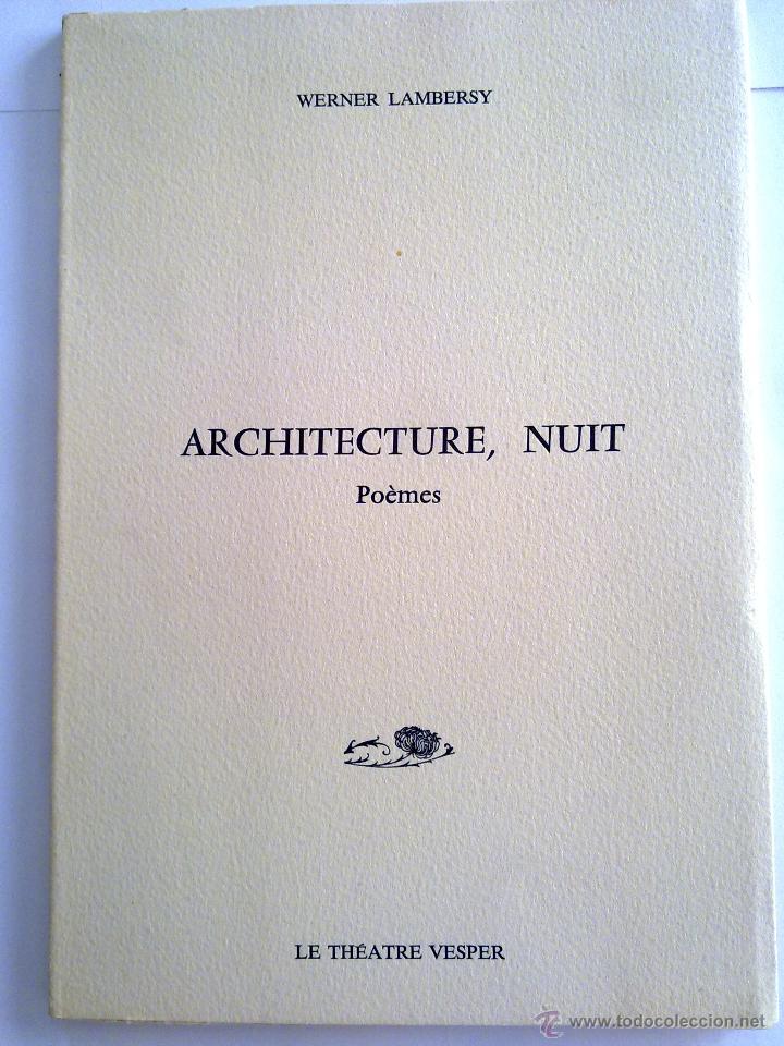 Libros de segunda mano: ARCHITECTURE: NUIT, WERNER LAMBERSY - Foto 1