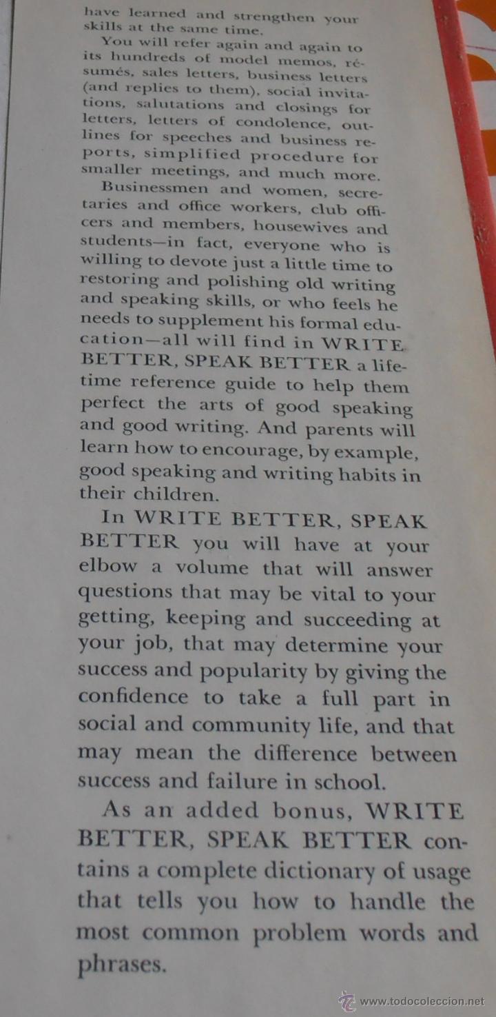 Libros de segunda mano: WRITE BETTER. SPEAK BETTER, READERS DIGEST - Foto 5