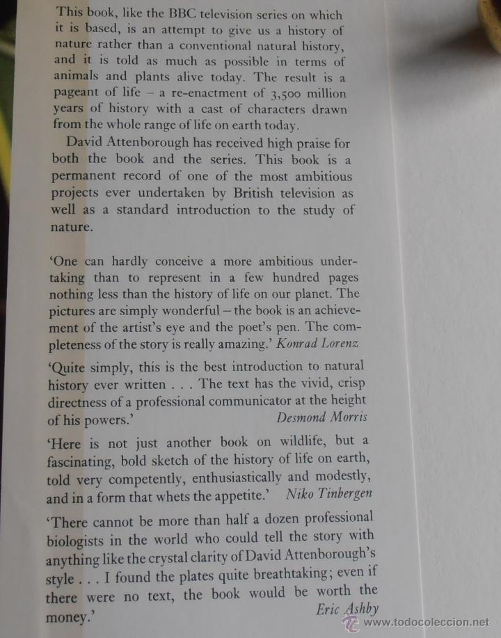 Libros de segunda mano: LIFE ON EARTH, DAVID ATTENBOROUGH - Foto 3