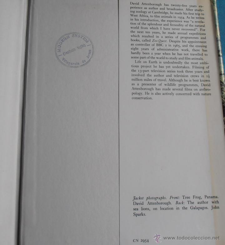 Libros de segunda mano: LIFE ON EARTH, DAVID ATTENBOROUGH - Foto 4