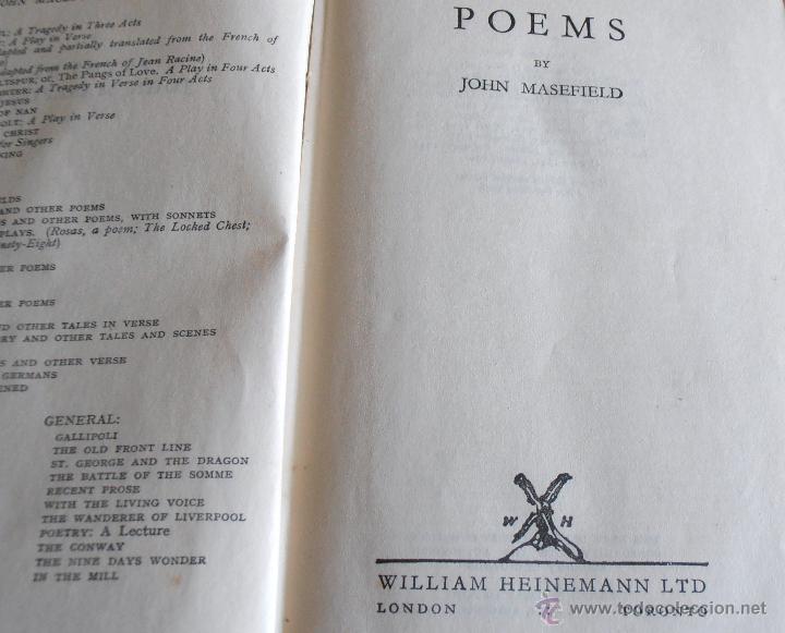 Libros de segunda mano: POEMS BY JOHN MASEFIELD- 1946 - Foto 5