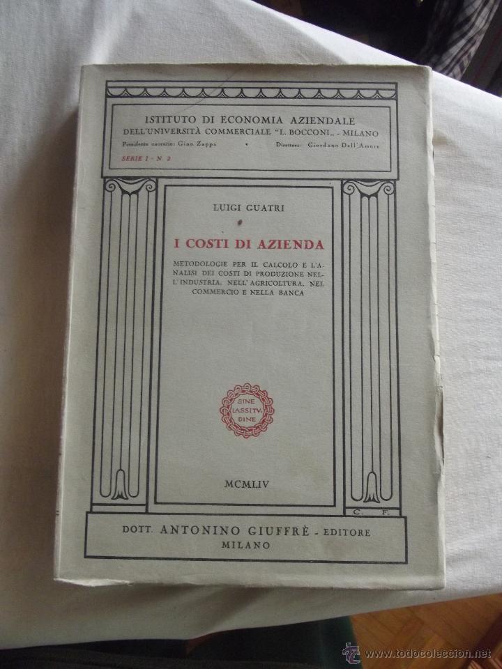 Libros de segunda mano: I COSTI DI AZIENDA / GUIGI GUATRI