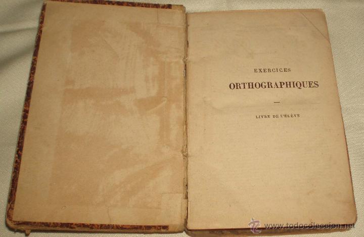 Libros de segunda mano: Exercices orthographiques  libre de l&egrave;leve