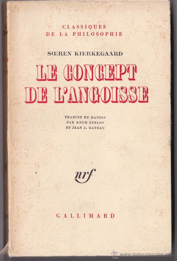 Libros de segunda mano: Le Concept de LAngoisse - Kierkegaard - Foto 1