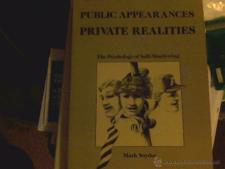 Libros de segunda mano: Mark Snyder - Public Appearances Private Realities - Foto 1