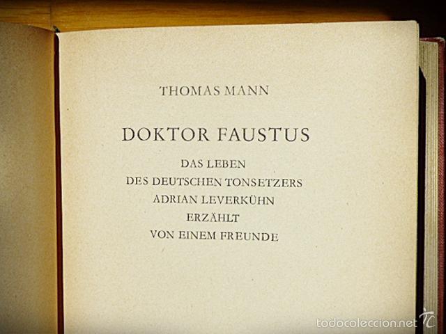 Libros de segunda mano: THOMAS MANN - DOKTOR FAUSTUS - 1949 Edici&oacute;n temprana - En alem&aacute;n - Foto 5