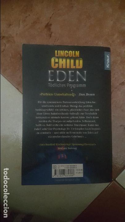 Libros de segunda mano: EDEN, T&Ouml;DLICHES PROGRAMM. EDEN, PROGRAMA MORTAL. LINCOLN CHILD. 2006 - Foto 3