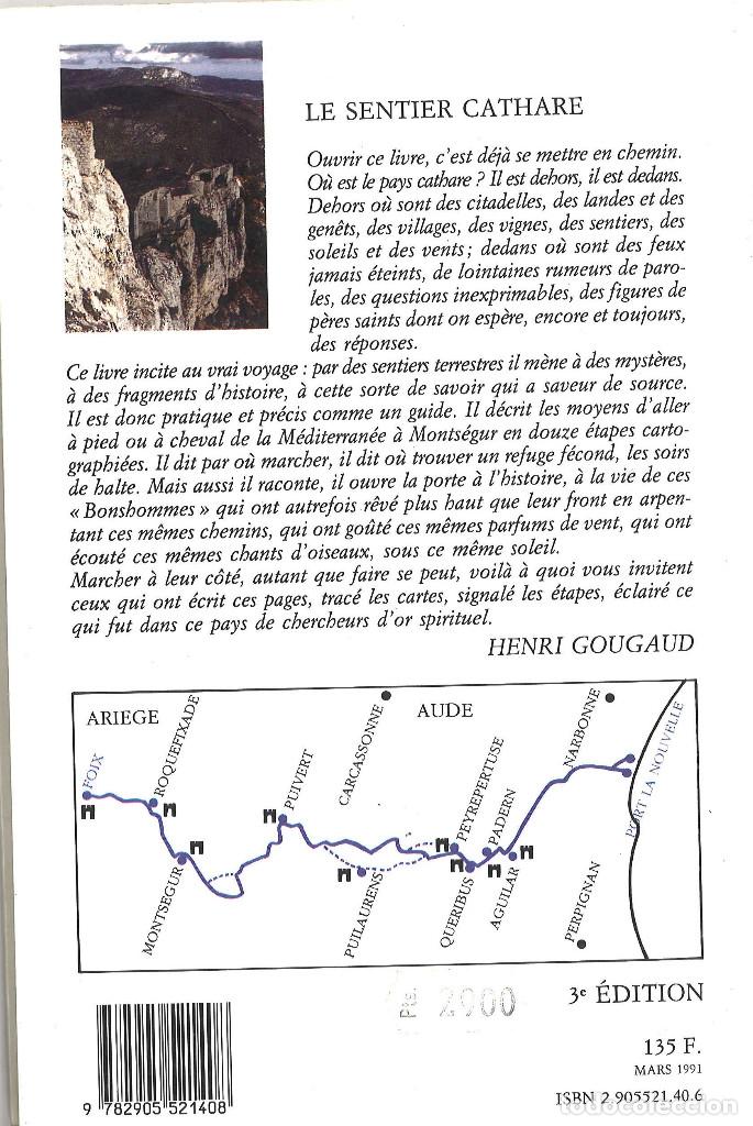 Libros de segunda mano: Le sentier Cathare. El sendero c&aacute;taro. En franc&eacute;s. - Foto 2