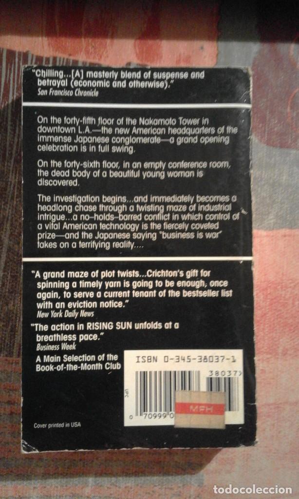 Libros de segunda mano: Rising sun - Michael Crichton - en ingl&eacute;s - Foto 2