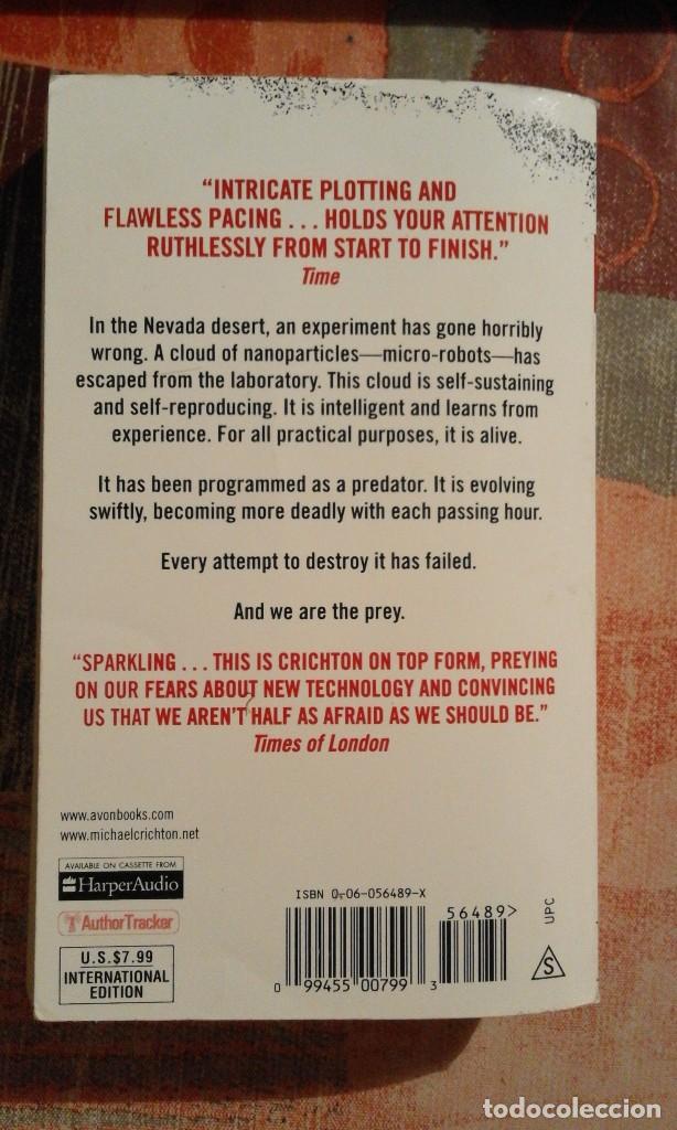 Libros de segunda mano: Prey - Michael Crichton - en ingl&eacute;s - Foto 2