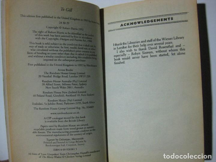 Libros de segunda mano: FATHERLAND - ROBERT HARRIS - ARROW - EN INGL&Eacute;S - Foto 2