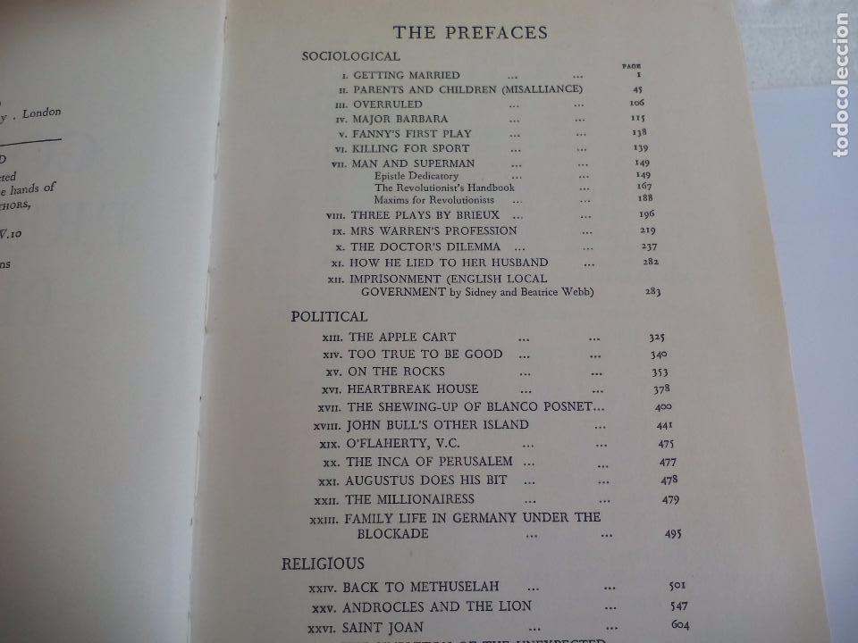 Libros de segunda mano: The Complete Bernard Shaw. Prefaces. 1965. Edit. Paul Hamlyn - Foto 4