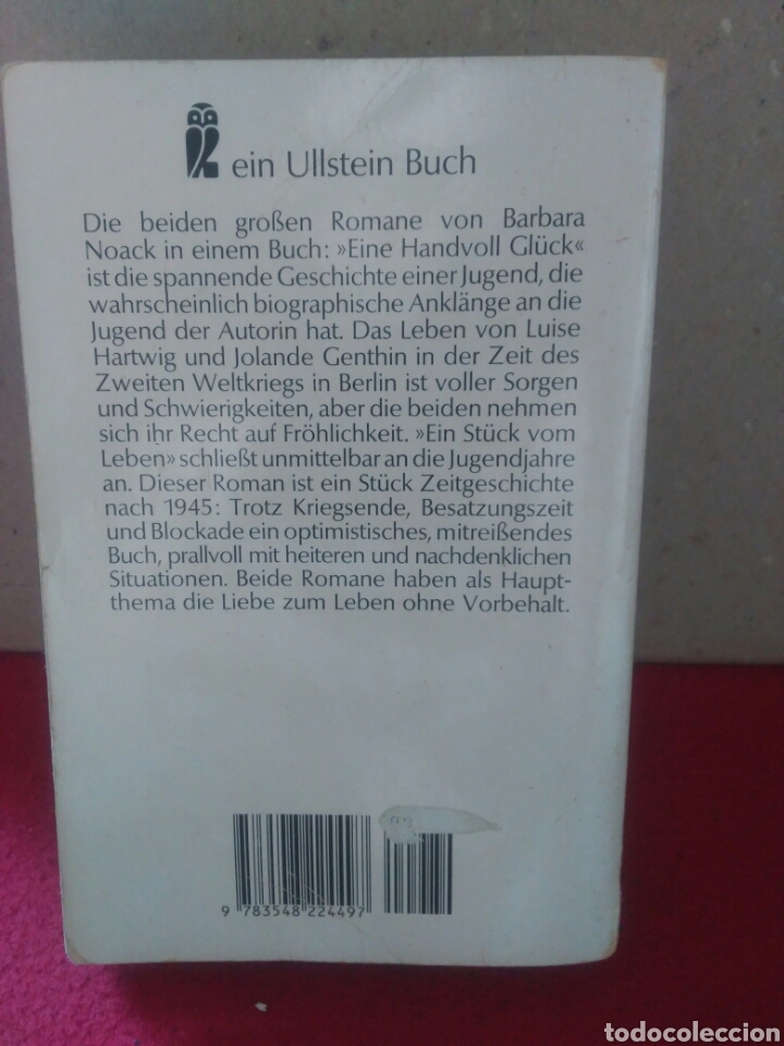 Libros de segunda mano: Eine Handvoll Gl&uuml;ck. Barbara Noack - Foto 2