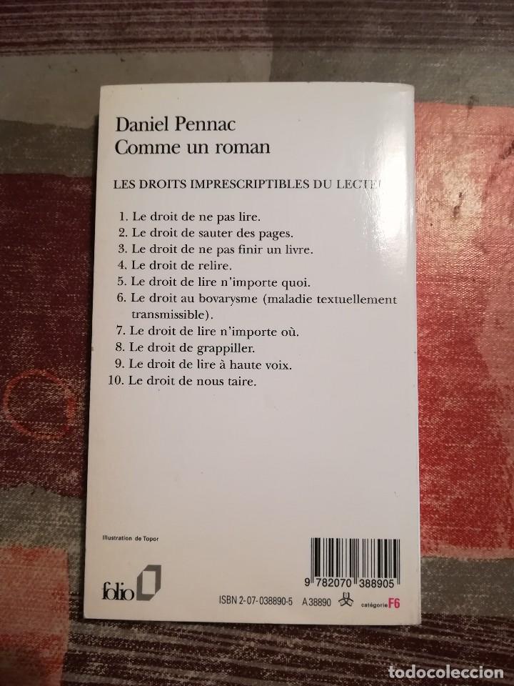 Libros de segunda mano: Comme un roman - Daniel Pennac - en franc&eacute;s - Foto 2