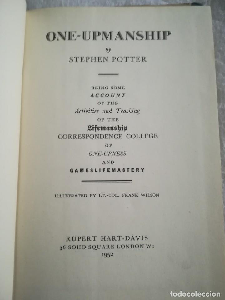 Libros de segunda mano: One Upmanship, Stephen Potter, 1954, en ingl&eacute;s - Foto 2