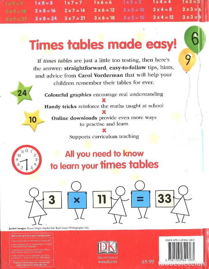 Libros de segunda mano: Times tables book. 2009 - Foto 2