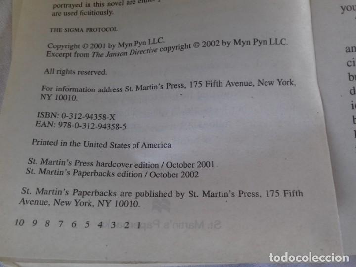 Libros de segunda mano: the sigma protocol	/	robert ludlum	/		/	con25 - Foto 4