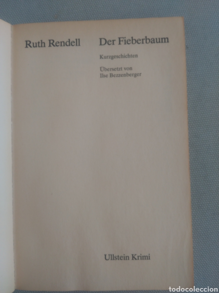 Libros de segunda mano: Der Fieberbaum. Ruth Rendell - Foto 3