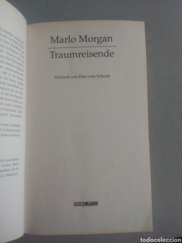 Libros de segunda mano: Traumreisende. Marlo Morgan - Foto 3