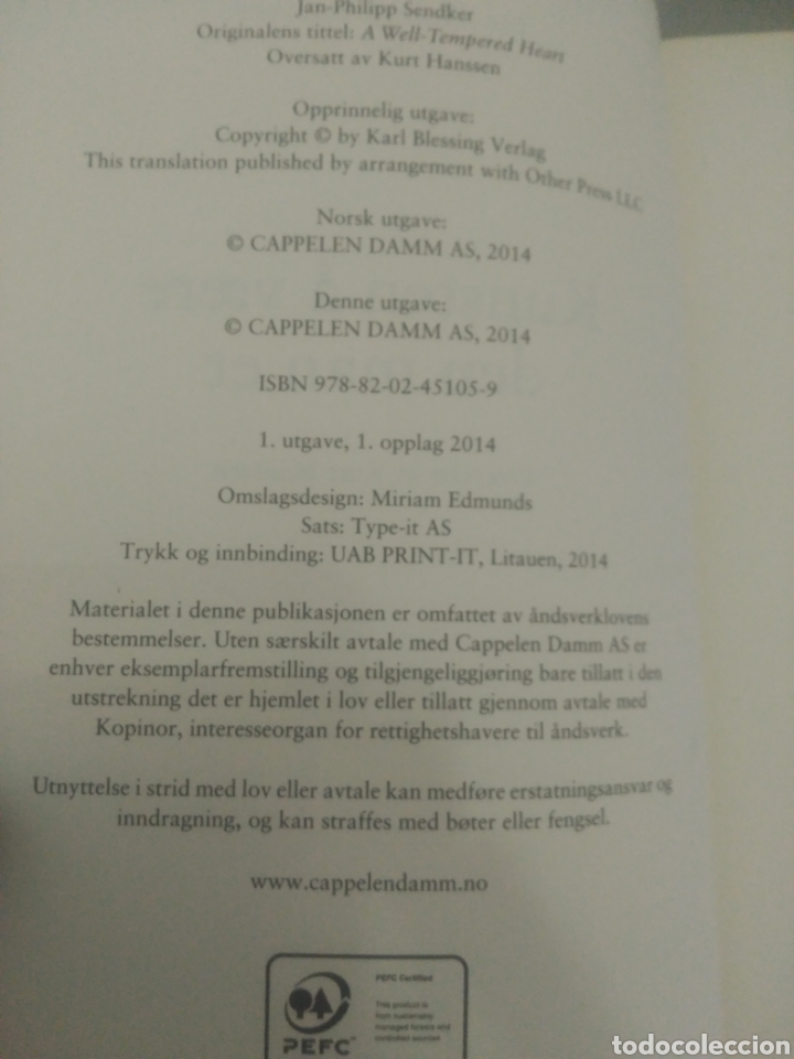 Libros de segunda mano: Kunsten a vaere den man er. Jan Philipp Sendker - Foto 4
