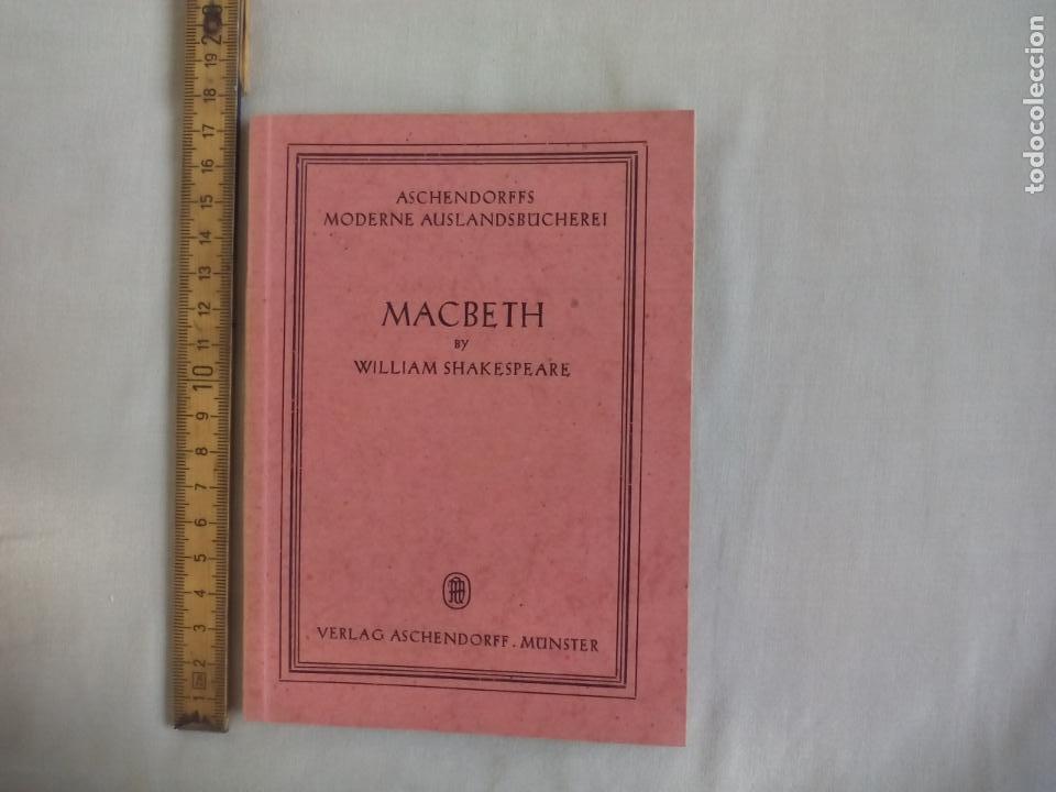Libros de segunda mano: MACBETH BY WILLIAM SHAKESPEARE. 1948. ASCHENDORFFS MODERNE AUSLANDSBUCHEREI. ingles-alem&aacute;n