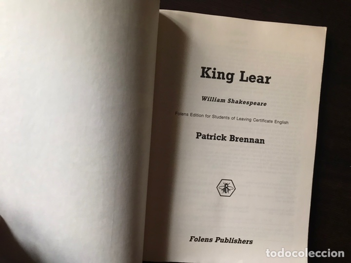 Libros de segunda mano: King Lear- William Shakespeare. Folens edition for student. Como nuevo - Foto 2