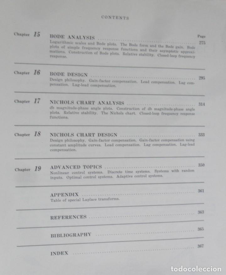 Libros de segunda mano: FEEDBACK AND CONTROL SYSTEMS - THEORY AND PROBLEMS - SCHAUM PUBLISHING - 1967 - Foto 5