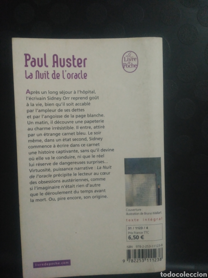 Libros de segunda mano: La nuit de loracle. Paul Auster - Foto 2
