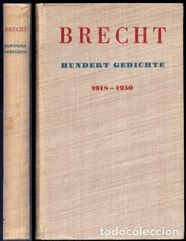 Libros de segunda mano: BRECHT, Bertolt.  Hundert Gedichte, 1918-1950. 1953. - Foto 1