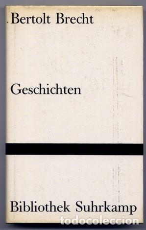 Libros de segunda mano: BRECHT, Bertolt.  Geschichten.  1962. - Foto 1
