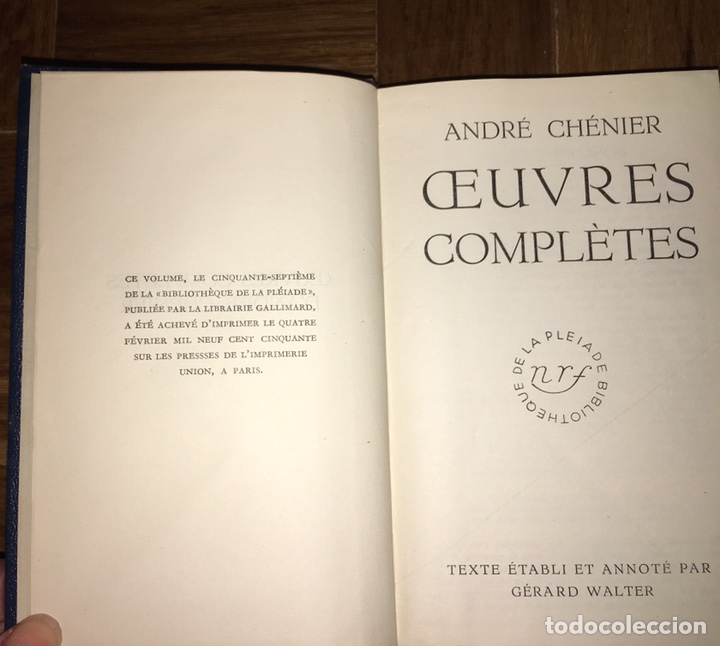 Libros de segunda mano: ANDR&Eacute; CH&Eacute;NIER ED PL&Eacute;IADE - Foto 5