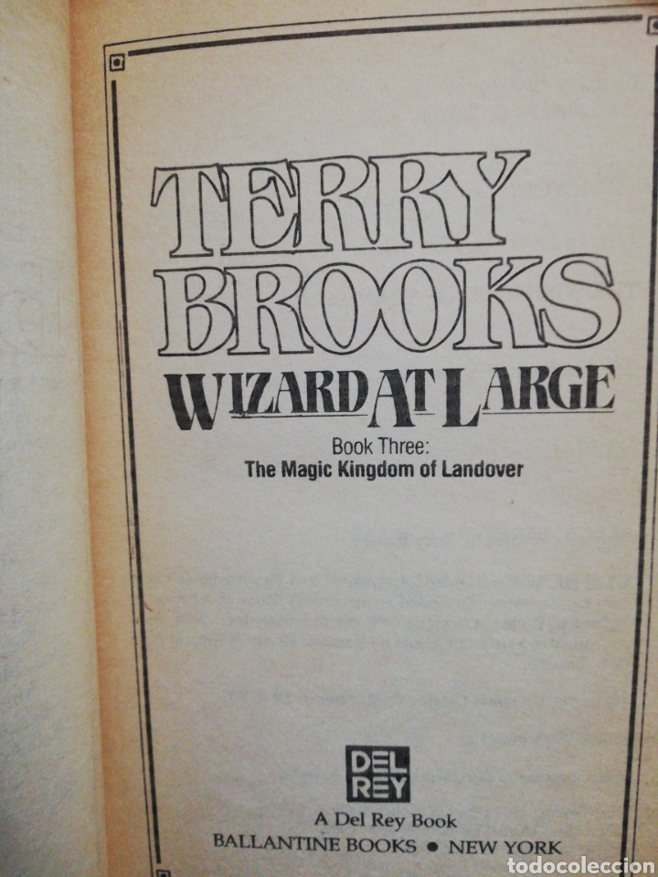 Libros de segunda mano: Wizard at large. Terry Brooks - Foto 3