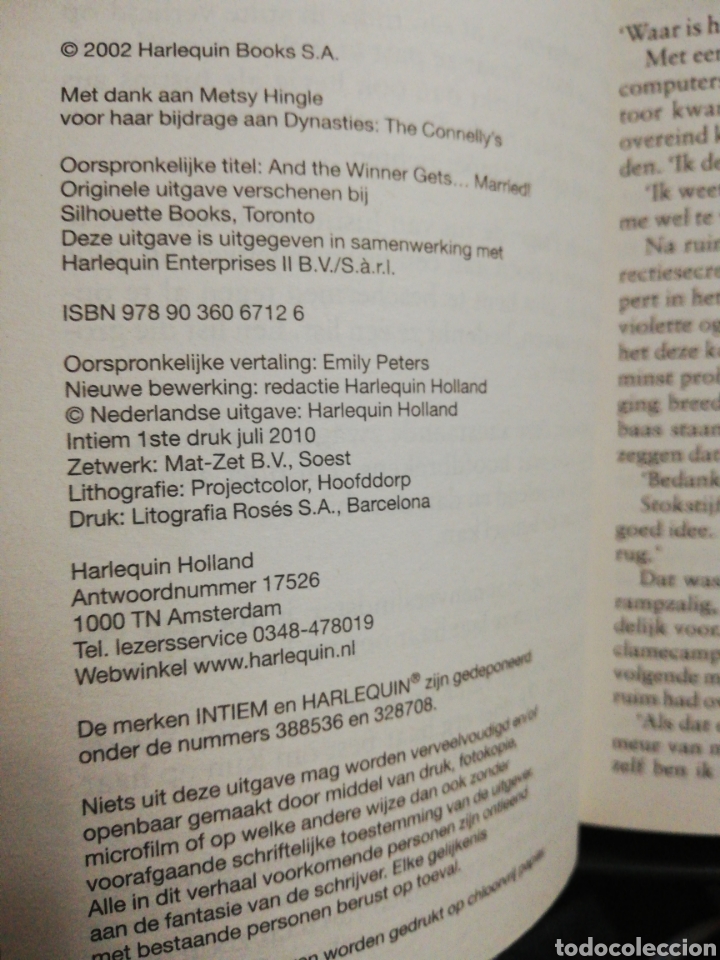 Libros de segunda mano: Liefde bij opbod, Metsy Hingle - Foto 4