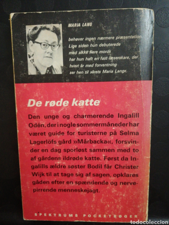 Libros de segunda mano: De rode katte. Maria Lang - Foto 2