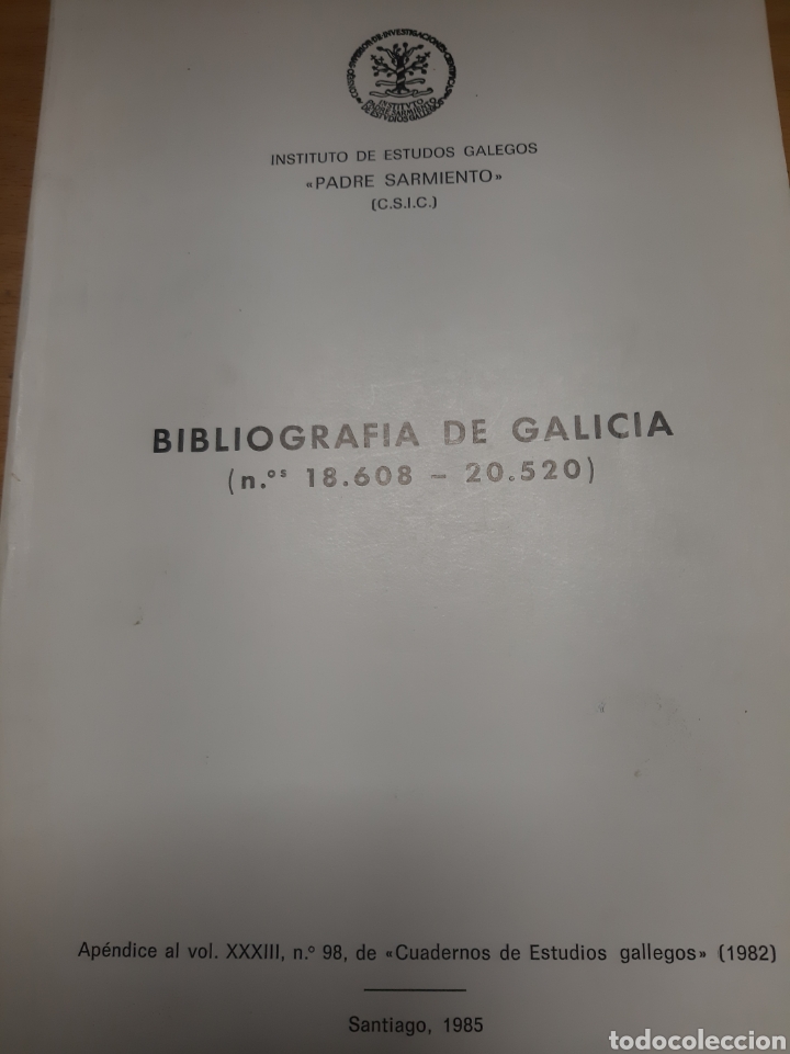 Libros de segunda mano: Santiago 1985 Biograf&iacute;a de Galicia Instituto Estudios Padre Sarmiento