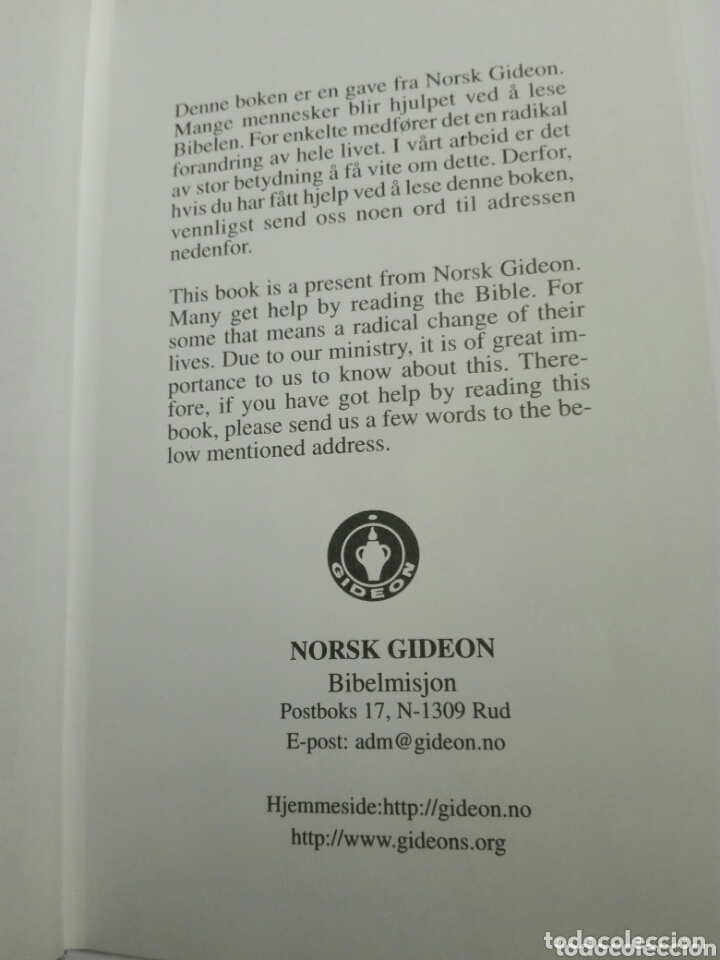 Libros de segunda mano: EL NUEVO TESTAMENTO. IDIOMA DANES E INGLES - Foto 3