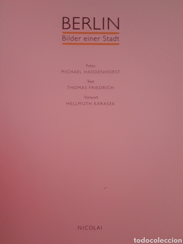 Libros de segunda mano: BERLIN. BILDER EINER STADT - Foto 2