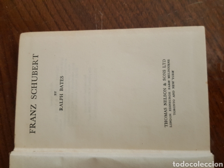 Libros de segunda mano: FRANZ SCHUBERT. 1938 en ingl&eacute;s. - Foto 3