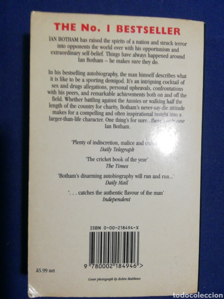 Libros de segunda mano: MY AUTOBIOGRAPHY. BOTHAM. INGL&Eacute;S. - Foto 2