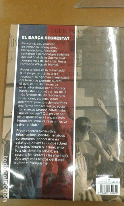 Libros de segunda mano: El Bar&ccedil;a segrestat per Xavier G. Luque - Foto 2