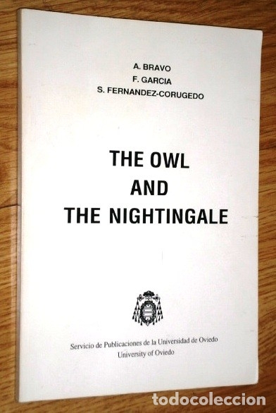 Livres d'occasion: The owl and the nightingale por Bravo, Garc&iacute;a y Fern&aacute;ndez Corugedo de SP Universidad de Oviedo 1990