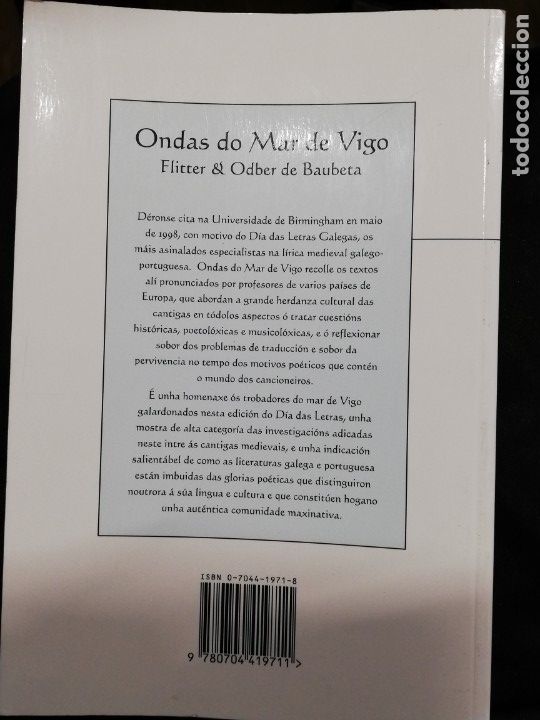 Libros de segunda mano: Ondas do mar de Vigo. Derek W. Flitter - Foto 3