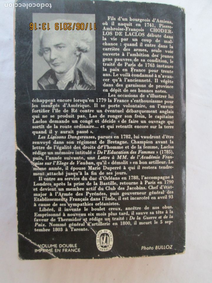 Libros de segunda mano: LES LIAISONS DANGEREUSES - CHODERLOS DE LACLOS - LIB. GALLIMARD 1952 - TEXTE INT&Eacute;GRAL. - Foto 3