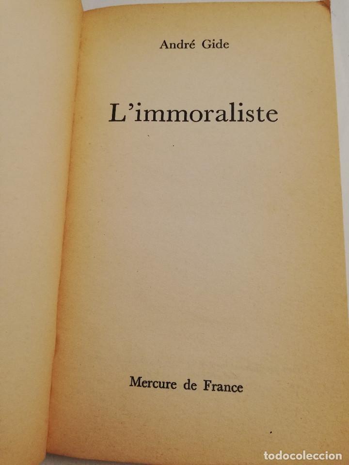 Libros de segunda mano: LIMMORALISTE (ANDR&Eacute; GIDE) - Foto 2