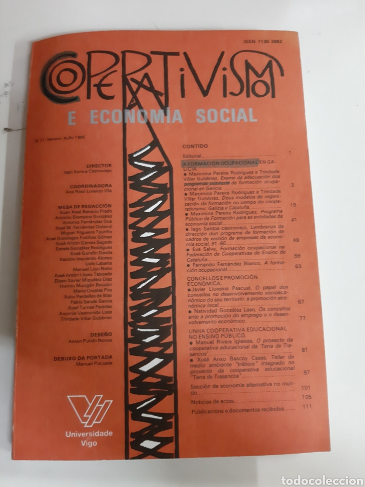 Libros de segunda mano: Vigo 1990 Coperativismo e econom&iacute;a Social universidad Vigo