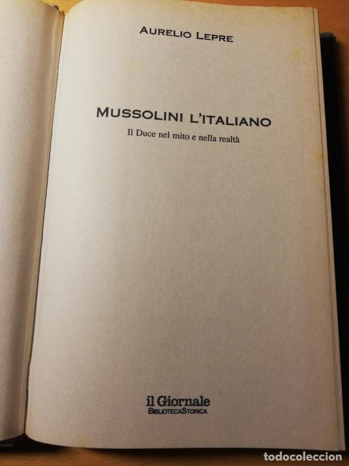 Libros de segunda mano: MUSSOLINI LITALIANO (AURELIO LEPRE) - Foto 2