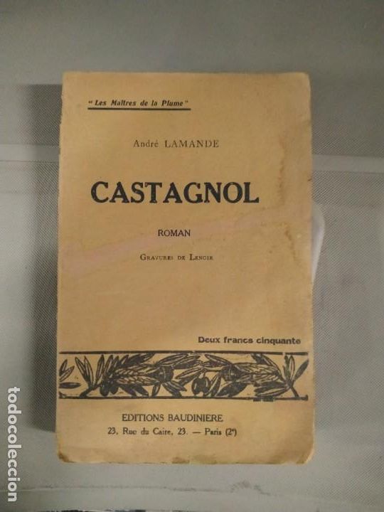 Libros de segunda mano: Castagnol - Andr&eacute; Lamande. En franc&eacute;s. - Foto 1