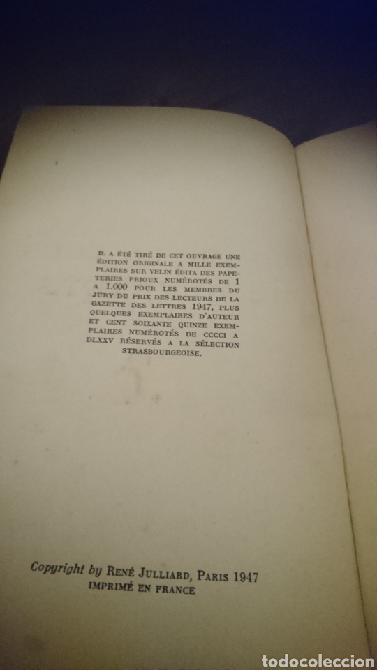 Libros de segunda mano: Antiguo libro en Franc&eacute;s, 1947 - Foto 3