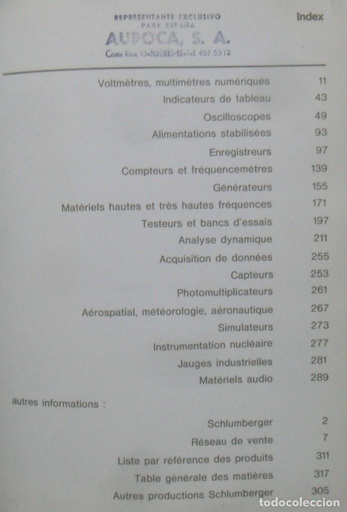 Libros de segunda mano: INSTRUMENTS ET SYSTEMES - SCHLUMBERGER - 1973-74 ** EN FRANCES - Foto 3