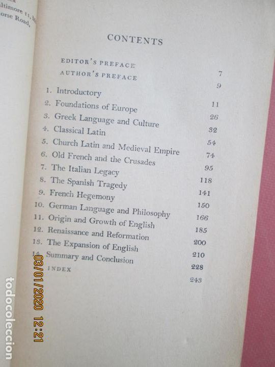 Libros de segunda mano: LANGUAGE IN HISTORY - HAROLD GOAD - PENGUIN BOOKS - 1958. - Foto 3